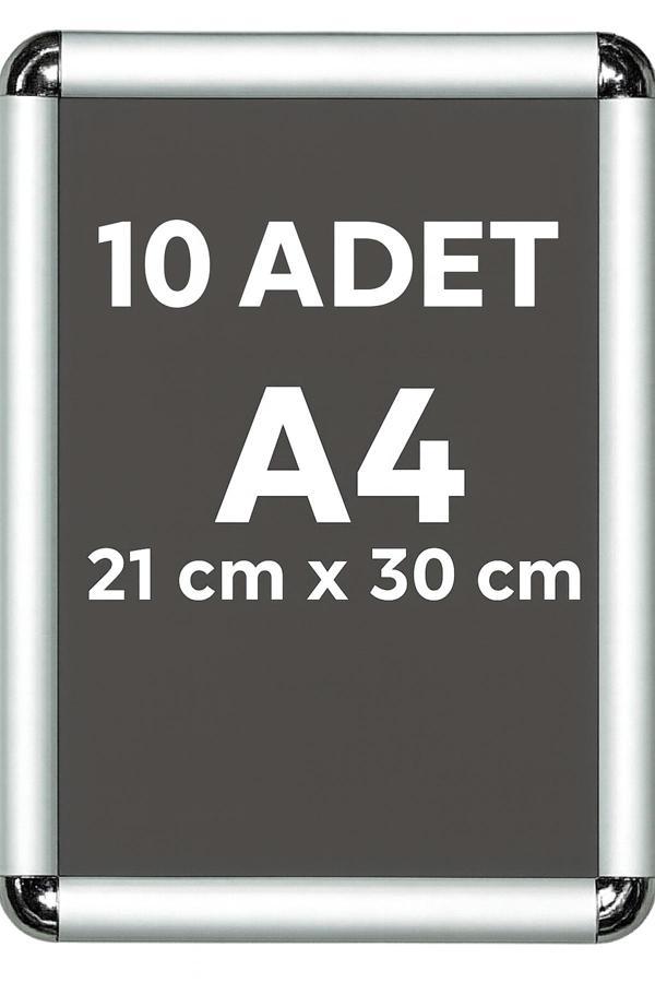 10 Adet A4 Eko Seri Çerçeve Rondo Köşe Aç Kapa Açılır Kapanır - Image 1