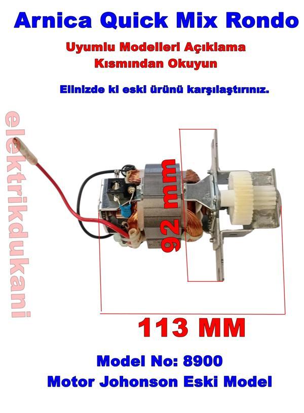 ARNİCA QU Quick Mix Rondo Motor Komple 220v (Orjinal Yedek Parça) - Image 1