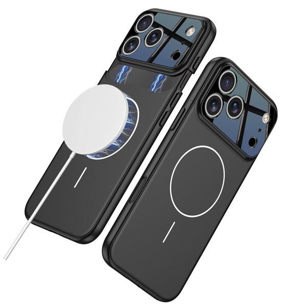 Apple iPhone 17 Pro Kılıf M-safe Şarj Özellikli Çift Parçalı Zore Napoli Kapak - Image 1