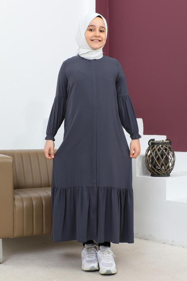 Kadeem Eteği Büzgülü Ferace(Çocuk) - Image 1