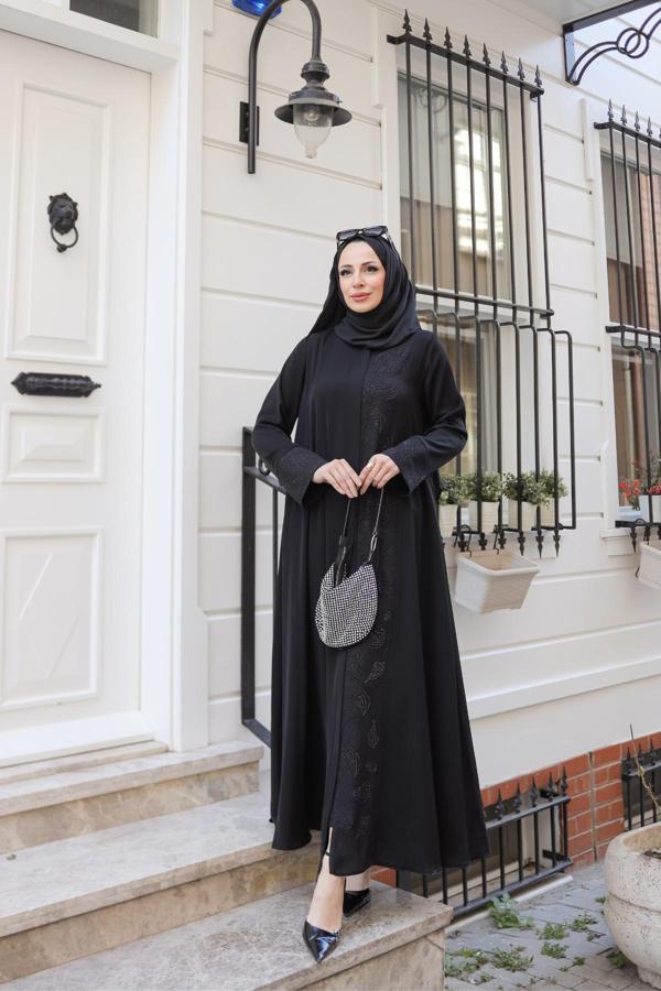Kadeem Ravza Dubai İpeği Abaya - 1009 - Image 1