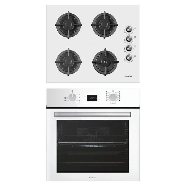 Kumtel Digital Plus 15 Programlı 2'li Beyaz Ankastre Set (Ocak-Fırın) - Image 1