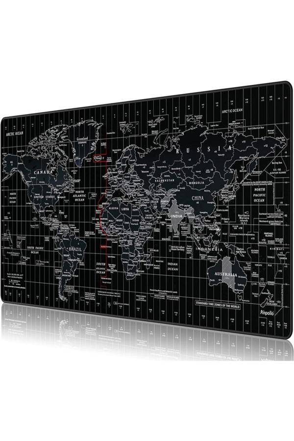 SGE TEKNOLOJİ Dünya 85x34 Cm Dikişli Kaydırmaz Taban Speed Ver. Mouse Pad Oyuncu Gaming - Image 1