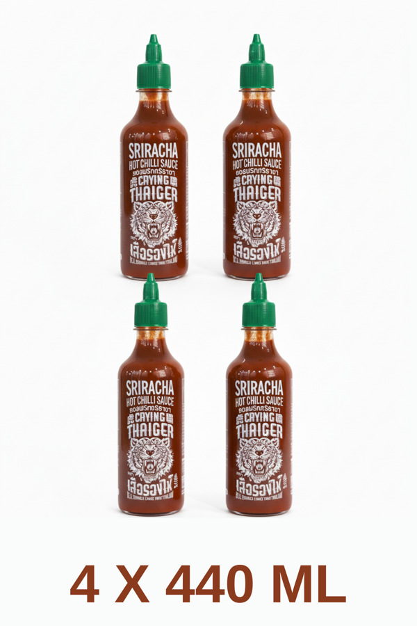Srıracha  4 Adet Suree Cryıng Thaıger Sriracha Extra Hot Chilli Sauce 484 g - Image 1