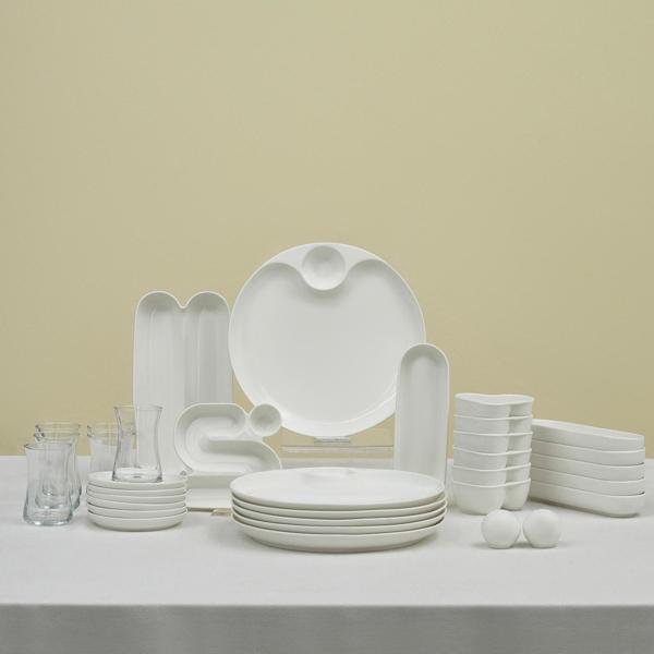 Karaca Stream Bone Salsa 34 Parça 6 Kişilik Kahvaltı Takımı - Image 1