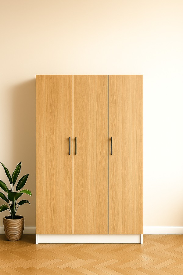 3 Kapaklı Elbise Dolabı (180×118×50 cm) - Image 1