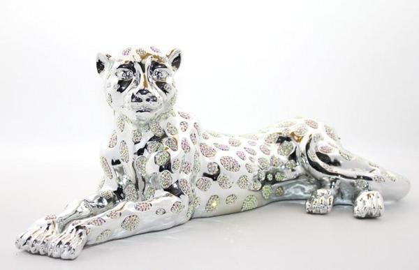 Polyester Oturan Kaplan Figürü - Image 1