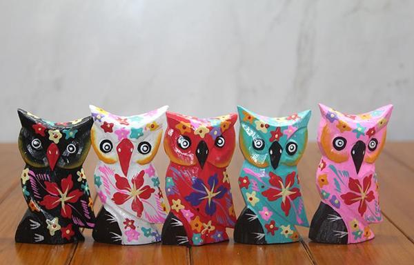 Ahşap 5'li Baykuş Seti Model 1 - Image 1