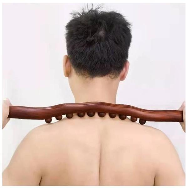 60 cm Doğal Ahşap Masaj Sopası - Image 1