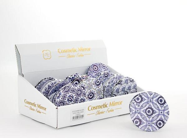 Taşlı Nazar Boncuklu Yuvarlak El Aynası İnce - Image 1