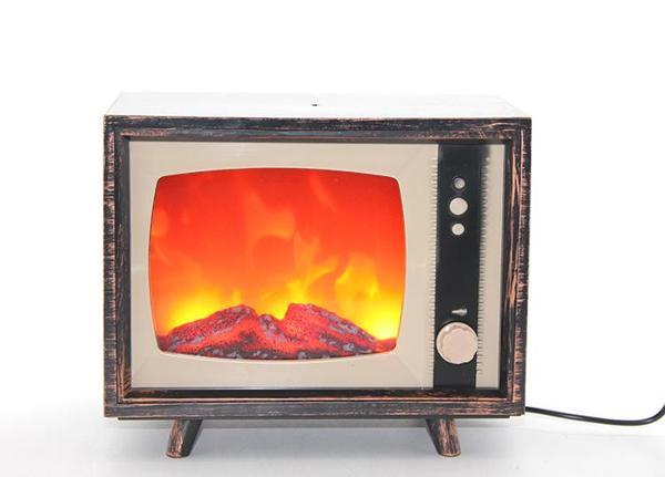 TV Tasarımlı Ledli Şömine Lamba - Image 1