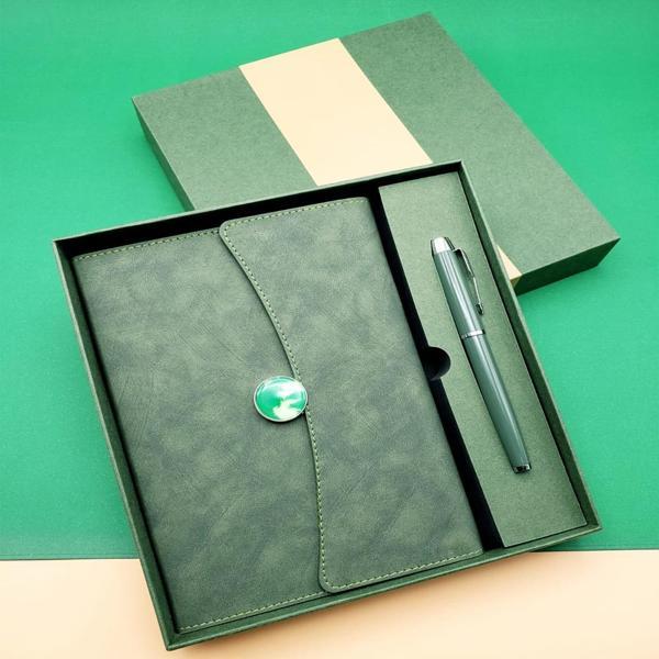 Promosyon Defter Kalem Seti Yeşil Renk - Image 1