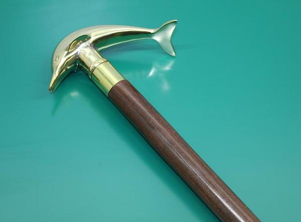 Pirinç Yunus Balıklı Baston - Image 1