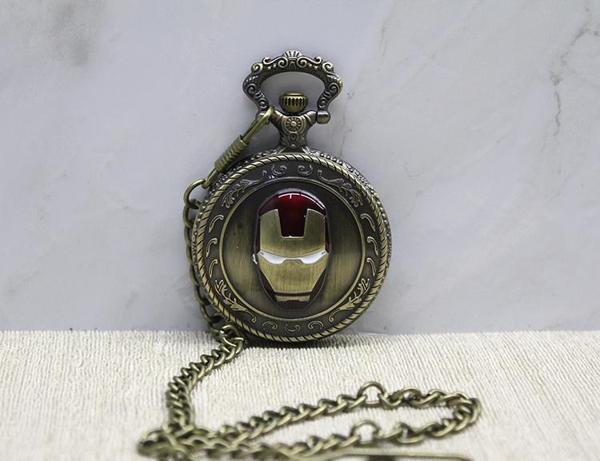 Iron Man Tasarımlı Köstekli Saat - Image 1