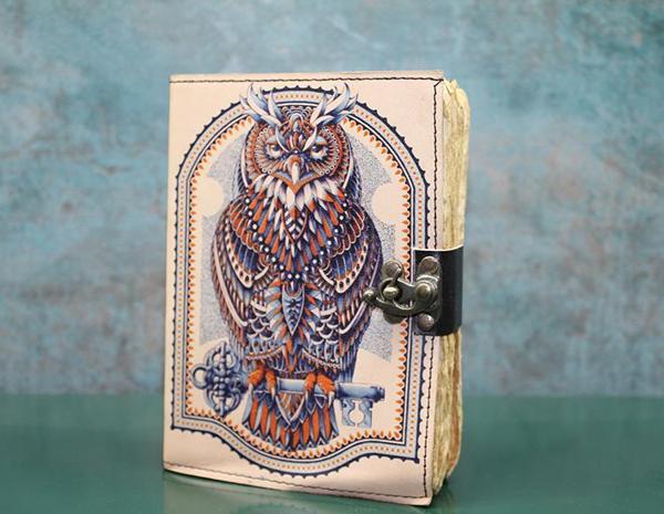 Baykuşlu Deri Defter Model 3 - Image 1