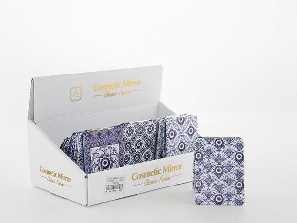 Taşlı Nazar Boncuklu Dikdörtgen El Aynası İnce - Image 1