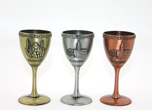 Metal İstanbul Yöresel Kadeh Bardak - Image 1