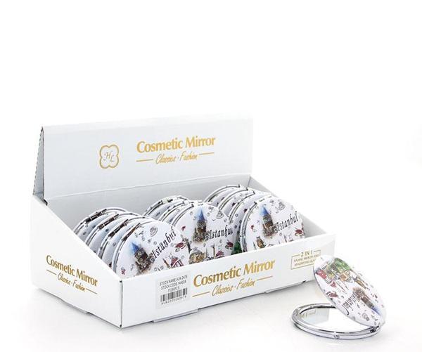 Taşlı İstanbul Tasarımı El Aynası İnce Model 20 - Image 1