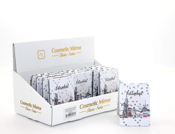 Taşlı İstanbul Tasarımı El Aynası İnce Model 13 - Image 1