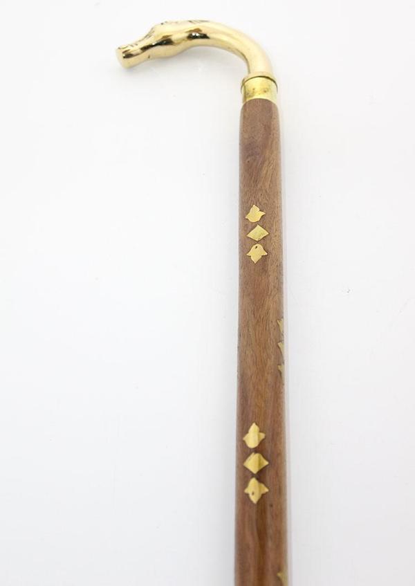 Pirinç At Büstü Baston Model 2 - Image 1