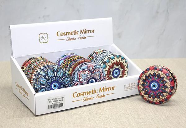 Taşlı Yuvarlak El Aynası Kalın Model 5 - Image 1