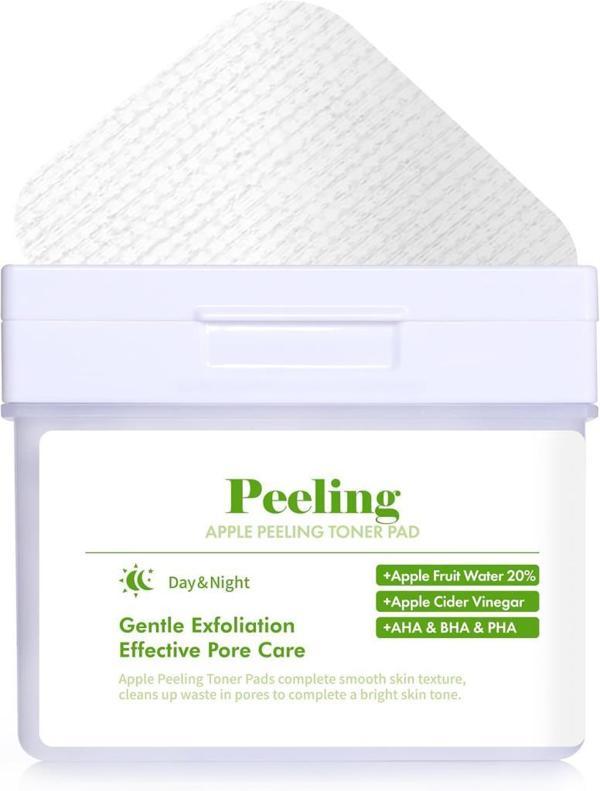 Dermal Elma Özlü Gözenek Temizleyici Aydınlatıcı Peeling Tonik Toner Pedi 80 adet  - Image 1