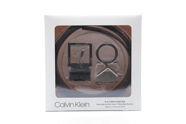 CALVIN KLEIN ERKEK 4 IN 1 KEMER 11CK020007-BLACK-BROWN - Image 1