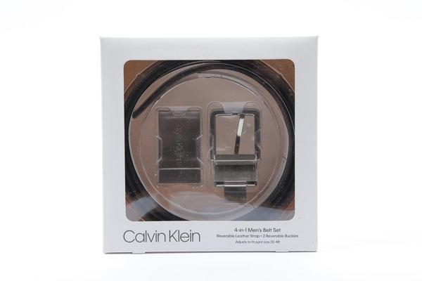 CALVIN KLEIN ERKEK 4 IN 1 KEMER 31CK020008-BLK-BRN - Image 1