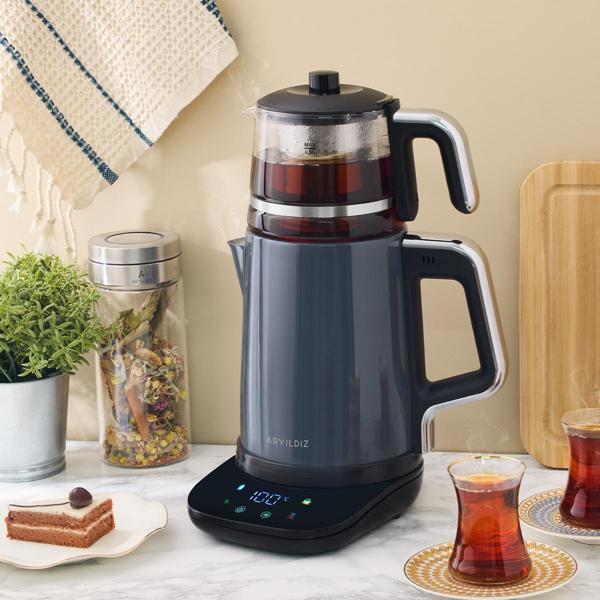 Aryıldız Vision Prime Çay Makinesi Antrasit - Image 1