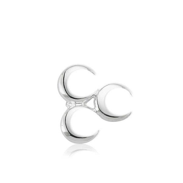 925 Ayar Gümüş Üç Hilal Rozet - Image 1