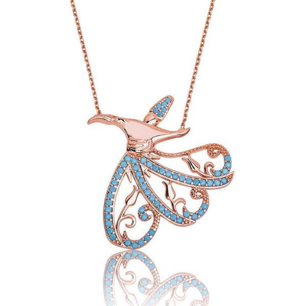 925 Ayar Gümüş Semazen Kadın Gümüş Kolye - Image 1