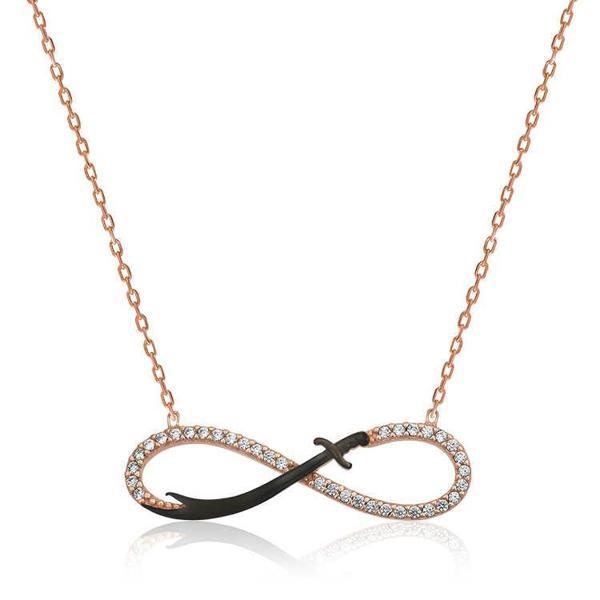 925 Ayar Gümüş Sonsuzluk Zülfikar Kılıcı  Gümüş Kolye - Image 1