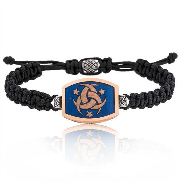 Gümüş Teşkilat-ı Mahsusa Makrome Erkek Bileklik - Image 1