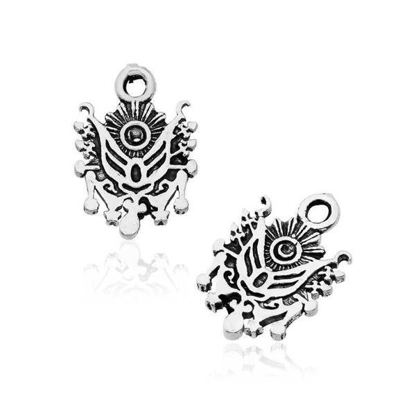 ​925 Ayar Gümüş Osmanlı Arması Tesbih Püskülü - Image 1