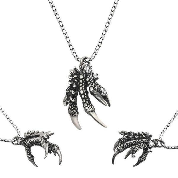 925 Ayar Gümüş Kartal Pençesi Erkek Gümüş Kolye - Image 1