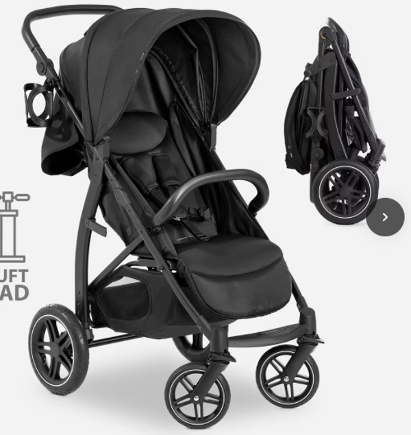 Hauck Rapid 4D Air Bebek Arabası Siyah - Image 1