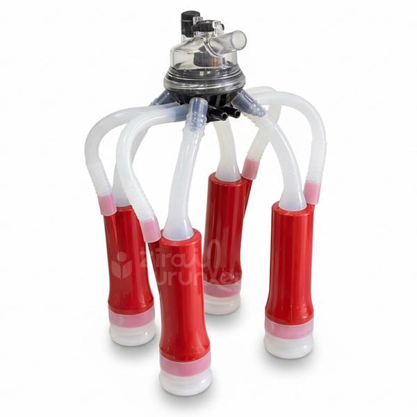 Bartech Büyükbaş Süt Sağım Makinesi 160cc Silikon Memelikli Pençe Komple Set - Image 1