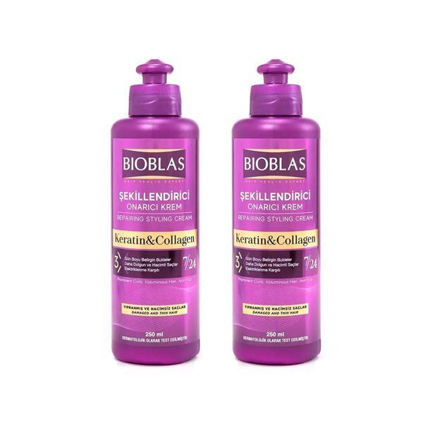 Bioblas Saç Kremi Keratin&Collagen 250 ml x 2 Adet - Image 1