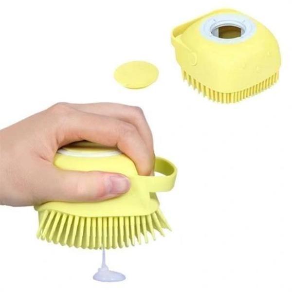 BUFFER® Yumuşak Silikon Malzemeli Esnek Jel Hazneli Masaj Fonksiyonlu Etkili Banyo Duş Kese Lifi - Image 1