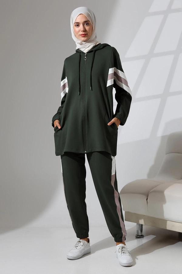 Kadın Mevsimlik Penye Alt Üst Spor ve Rahat Tesettür Takım - Image 1