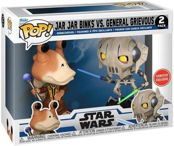 Pop 2-pack Disney Star Wars Clone Wars - Jar Jar Binks Vs General Grievous Gamestop - Image 1