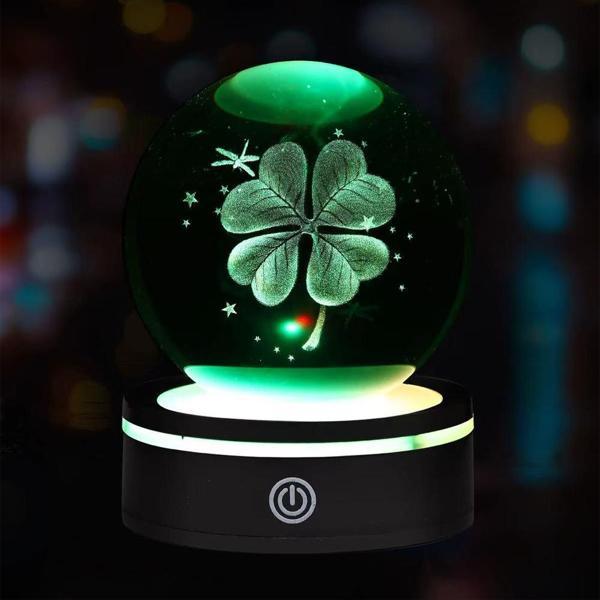 Usb'li Dönen Yonca Cam Küre - Image 1