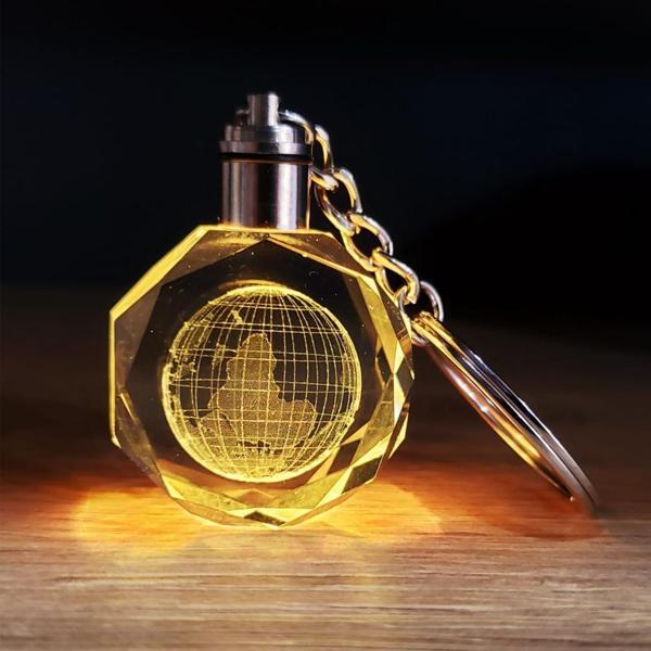 Kristal Dünya Tasarımlı Renk Değiştiren Anahtarlık - Image 1