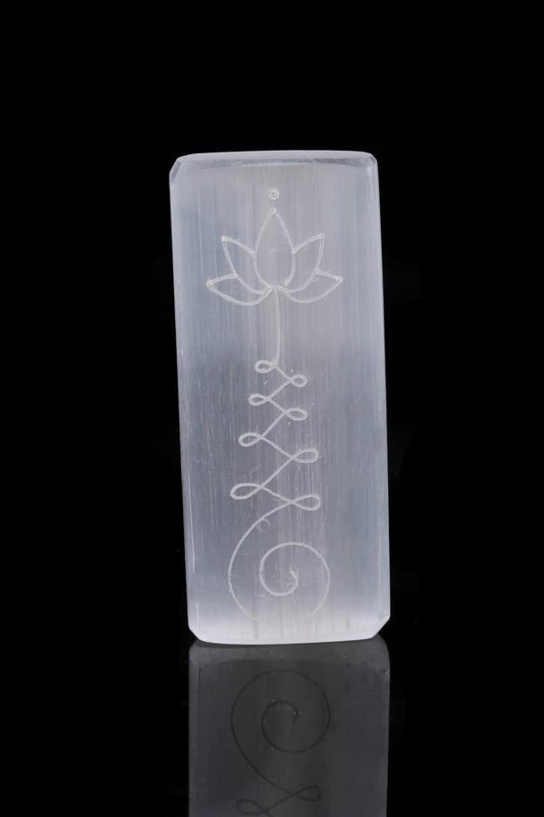 Selenit Taşı Nilüfer Desenli  600145 - Image 1