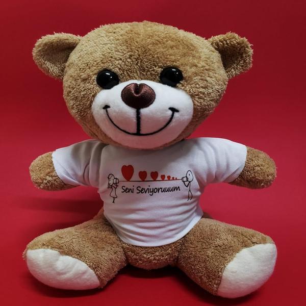 Seni Seviyorum Temalı Peluş Ayıcık - Image 1