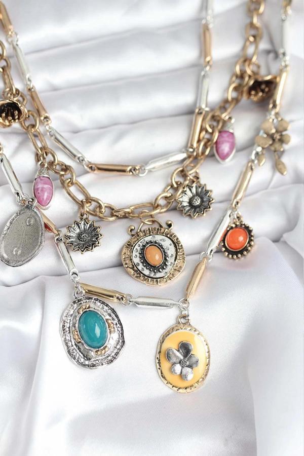 Pirinç Otantik Kolye Seti - Image 1