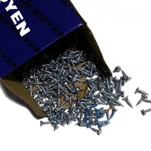 Klips, Menteşe, Ayak, Ağaç, Sunta Vidası - 3x13mm, 100 Adet - Image 1