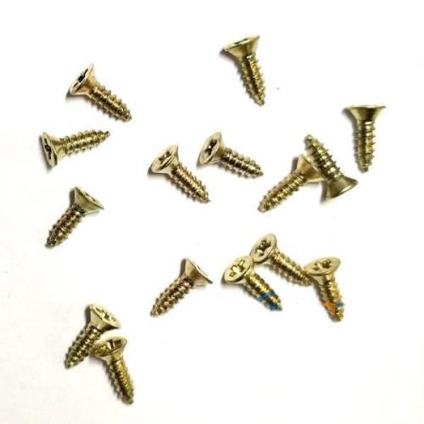 Klips, Menteşe, Ayak, Ağaç, Sunta Vidası 2,2x7,5mm - Sarı 100 Adet - Image 1