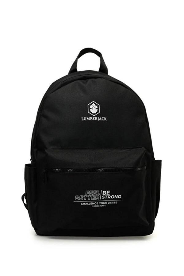 Lumberjack 5W,SN930 AVIS 5PR Unisex  Siyah Sırt Çantası - Image 1