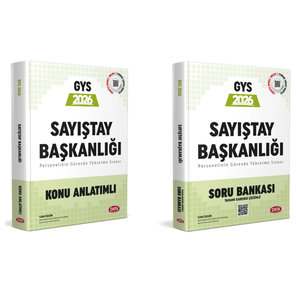 Data 2026 GYS Sayıştay Başkanlığı Konu Anlatımlı Soru Bankası Seti Data Yayınları - Data Yayınları - Image 1